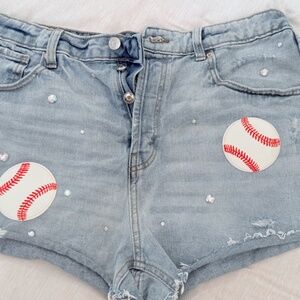 BASEBALL MAMA SHORTS - CUSTOM
